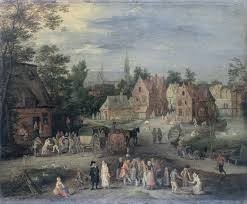 Vlaams Dorp Pieter Gijsels 1650 1691 Rijksmuseum Renaissance Dorp Huifkar