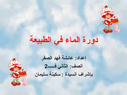 دورة الماء أو المطر في الطبيعة