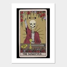 In his possession he occupies all the suits of the minor arcana: The Magician Tarot Card Tarot Card Posters And Art Prints Teepublic Au