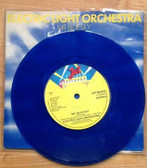 Elo Electric Light Orchestra Blue Vinyl Mr Blue Sky Single 761545334