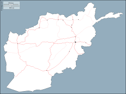 Estados unidos acusó a afganistán de proteger y esconder a los responsables de los atentados del 11 de septiembre de 2001, mientras que el régimen talibán se negó a entregar a osama bin laden: Afganistan Mapa Gratuito Mapa Mudo Gratuito Mapa En Blanco Gratuito Plantilla De Mapa Contornos Principales Ciudades Carreteras