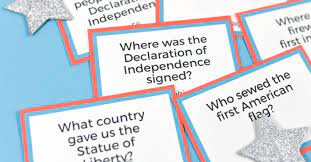 If you have the students complete a short form with their answers, then you merely print the answer out. Printable Fourth Of July Trivia Hey Let S Make Stuff