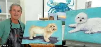 The work in george w. Bill Clinton Jokes About Wanting George W Bush To Paint Him Naked Daily Mail Online