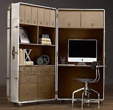 Richards Trunk Secretary Home Office Design Restoration Hardware Small Home Office