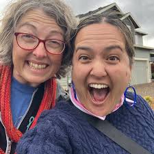 Yesterday felt like democracy summer camp, thanks to Best Road Trip Buddy  of All Time @teachertiffanyforthepeople as we went to chase ballots for the  incredible @leslyfororegon. Grateful for @pcunoregon, @oregonwfp teammates  @annienaranjorivera