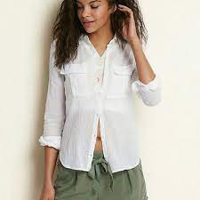 Aerie White Boyfriend Button Down Shirt Clothes For Women Clothes Design Mens Outfitters