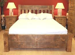 New Wooden Double Bed Rustic Chunky Plank Slat Solid Wood Superking Bed Rustic Bedding Wooden Double Bed