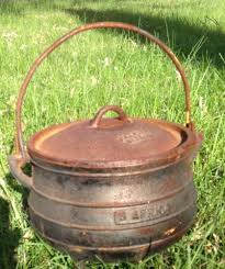 Antique Falkirk Cast Iron Cauldron 2 Potjie Dutch Oven 1890s South Africa Cast Iron Cauldron Cast Iron Pot