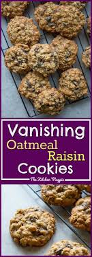 Dad S Vanishing Oatmeal Raisin Cookies Right Off The Quaker Oatmeal Package In 2021 Oatmeal Raisin Cookies Chewy Vanishing Oatmeal Raisin Cookies Best Oatmeal Cookies
