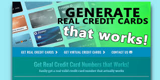 Fake credit card front and back. Credit Card Generator To Buy Stuff Online