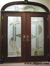 Jual Pintu Rumah Kaca Cantik Terbaru Kayu Jati