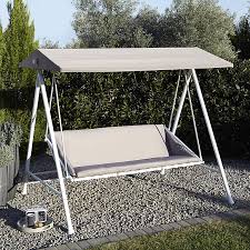 A garden swing set can make your yard a more enjoyable place and encourage your family to spend more time outdoors. Blooma Metal Swing Bench Diy At B Q