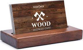 Quality business card display holder with free worldwide shipping on aliexpress. Buy Maxgear Business Card Holder For Desk Wood Business Card Display Holders Professional Business Card Holder Stand Desk Cards Display Holder For Home And Office 2 3 X 4 3 X 0 6 Inches Walnut