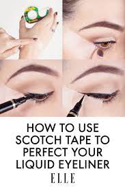 Get inspired by maybelline's eyeliner tips, looks and cute eyeliner designs. Liquid Eyeliner Tips Scotch Tape Tips To Perfect Your Liquid Eyeliner