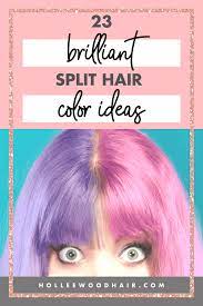 The half and half hair trend is a stunning way to pull off all your favorite shades. 23 Brilliant Split Hair Color Ideas That Ll Make You Dye Your Hair