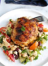 Grilled Chicken Thighs With Greek Marinade Recipe Chicken Recipes Grilled Chicken Grilled Beef Recipes