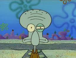 Squidward yang arogan meremehkan aksi spongebob tersebut. Pin On Mood