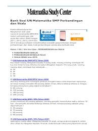Contoh soal perbandingan un smp dan pembahasannya. Soal Dan Pembahasan Perbandingan Bertingkat Matematika Smp Kelas 9 Kami