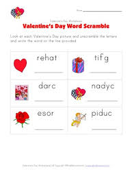 48 math + phonics worksheets! Valentine S Day Word Scramble Worksheet All Kids Network