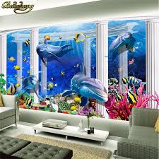 Find the best hd 3d 4k wallpaper on getwallpapers. Beibehang Custom 3d Wallpaper Home Decor Photo Background Underwater Dolphin Coral Photography Bathrooms Large Wall Art Mural 3d 3d Wallpaper Custom 3d Wallpapercustom 3d Aliexpress