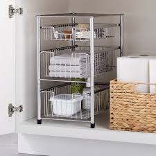 Drawers that pull out allow you to pack your pantry full of food without having to worry about losing your pasta sauce into the far back corner you can't reach. Wire Pull Out Cabinet Organizers The Container Store