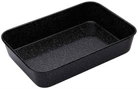 Professional Kitchencraft Masterclass Induction Safe Large Enamel Roasting Tin Kitchencraft