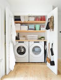 Both the washer and dryer were pluged into the same outlet which meant you could only use one at a time. Some Quick Extremely Functional Laundry Closet Shelves Young House Love