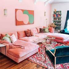 Holt Grand Sectional Joybird Pink Living Room Living Room Inspo Home Decor