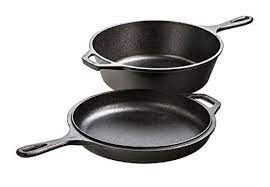Lodge Lcc3 Cast Iron Combo Cooker Pre Seasoned 3 2 Quar Best Cast Iron Skillet Seasoning Cast Iron Cast Iron Dutch Oven