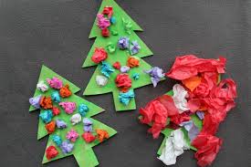 Download Scrunched Paper Christmas Trees Crafts On Sea PSD Mockup Templates