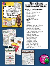 African Civilizations Interactive Notebook Unit Inb World History Interactive Notebooks Interactive Vocabulary Interactive Learning