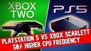 Ps5 Vs Xbox Scarlett Specs 50 Higher Cpu Frequency Optimized Nvme G Xbox Playstation Playstation 5