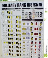Military Military Ranks Chart