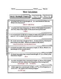The answer will appear below. Period And Frequency Worksheet Answers Promotiontablecovers
