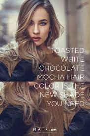 How To Achieve Toasted White Chocolate Mocha Hair Color Hair Com By L Oreal Mocha Hair Mocha Color Hair Hair Color Chocolate