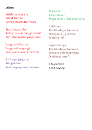 Dirimu pembakar semangat perwira rela berkorban demi agama kau jadi taruhan berjuta pemuda yang bakal dinobat sebagai syuhada' itulah janji pencipta yang. Doc Lirik Lagu Nasyid Gemok Boncet Academia Edu