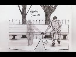 Missing Someone Heart Touching Drawing Artist Asad Afridi Youtube Facebook Asad Afridi Arts Instagram Asad In 2020 Missing Someone Drawing Artist Drawings