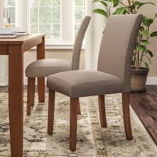 Alcott Hill Satchell Parsons Linen Upholstered Dining Chair Reviews Wayfair Upholstered Dining Chairs Outdoor Dining Furniture Rustic Dining Furniture