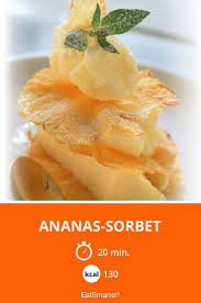 Ananas Sorbet Rezept Rezepte Sorbet Ananas Sorbet