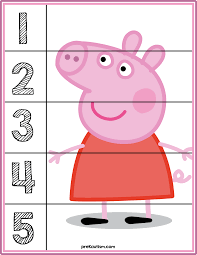 Peppa Pig 1 5 Counting Puzzle Toddler Activities Preschool Activities Kids Learning Activities