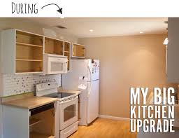 What is the first step to remodeling the kitchen? David S Diy Kitchen Upgrade How He Did It Step By Step Manmade Diy