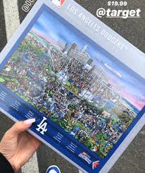 Los angeles dodgers 1000 piece stadium panoramic jigsaw puzzle. Serena On Twitter Dodger Fans I Got This Today At Target Pretty Dope Puzzle Something Fun To Do In The House We Miss You Baseball Dodgers Here Is The Link Also Https T Co Ivl1bdf0ni