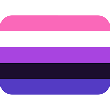 Wenn sie lieber die romantische gesellschaft von jemandem des selben geschlecht, nicht das gefühl, schlecht über sie! Genderfluid Flag Emoji