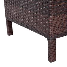 Gutschein nur für neuabonnenten und nicht mit anderen gutscheinen kombinierbar. Outsunny Beistelltisch 3er Set Couchtisch Gartentisch Satztisch Balkontisch Polyrattan Braun 40x40x40 50x50x50 60x60x60 Cm Garten Tische Humairaquran Com