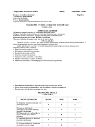 De aceea te sfatuiesc sa ai grija nu doar de corpul tau, ci si de. Planificare Pentru Consiliere Si Orientare Clasa A Ix A