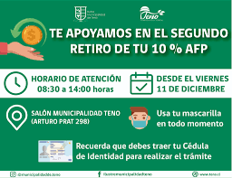 Tc definirá si se convierte en ley o no. Municipio De Teno Apoya A Vecinos En Segundo Retiro 10 Afp Teno