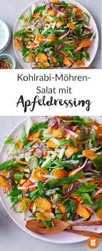 Kohlrabi Karotten Salat Mit Apfeldressing Rezept Ww Deutschland Rezept Karotten Salat Kohlrabi Rezepte Mit Kohlrabi