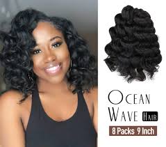 Keep beach waves hair naturally wild and carefree! Amazon Com Ocean Wave Crochet Hair 9 Inch 8packs Natural Black Ocean Wave Crochet Braids Synthetic Hair Extensions Toyotress 9 Inch 1b Beauty