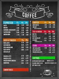 Pink polka dots coffee shop menu. Coffee Shop Menu Design Kita