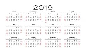 2019 (mmxix) was a common year starting on tuesday of the gregorian calendar, the 2019th year of the common era (ce) and anno domini (ad) designations, the 19th year of the 3rd millennium. 2019 Kalendervorlage Kostenloses Stock Bild Public Domain Pictures